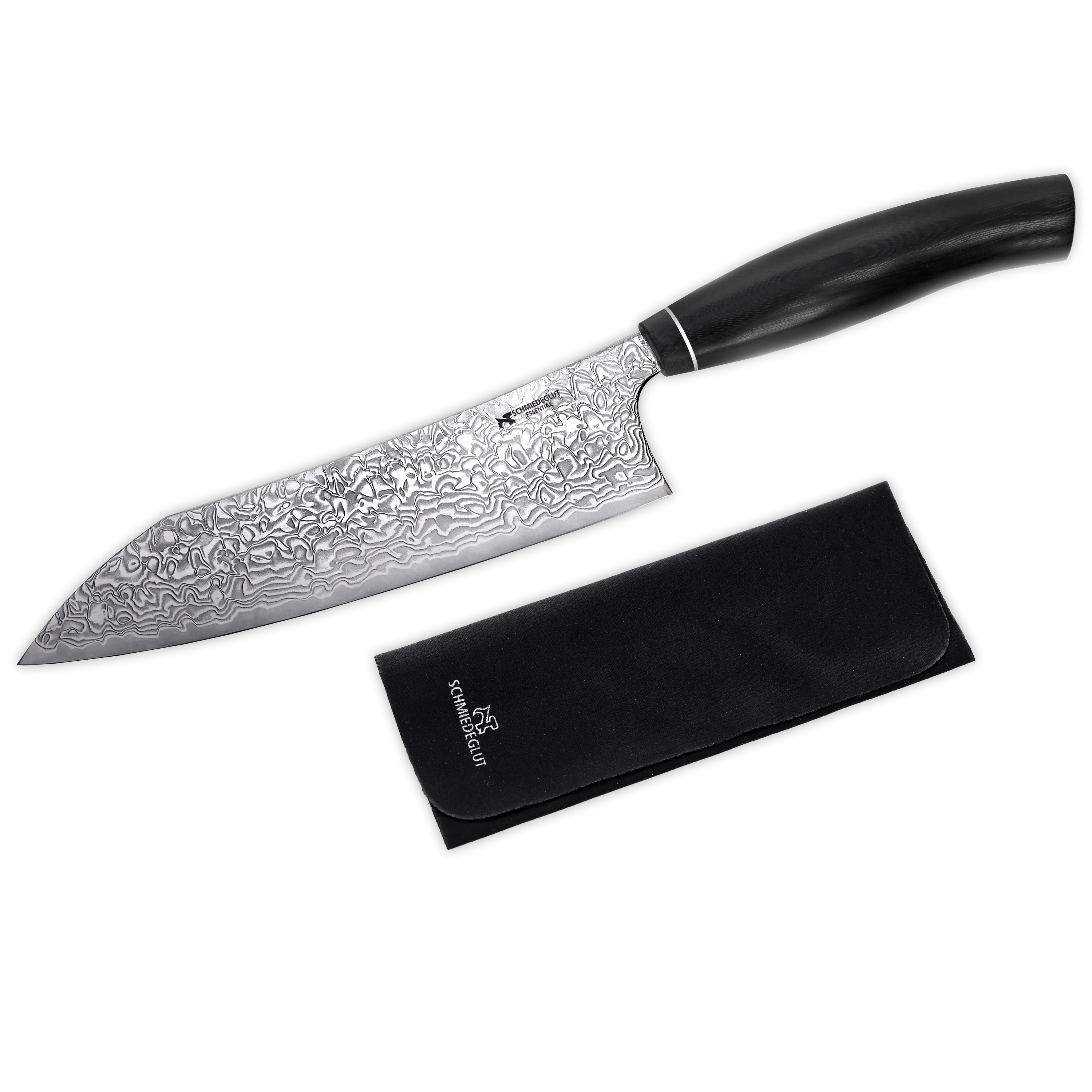 Santoku Essential Hochglanzpoliert G10 schwarz