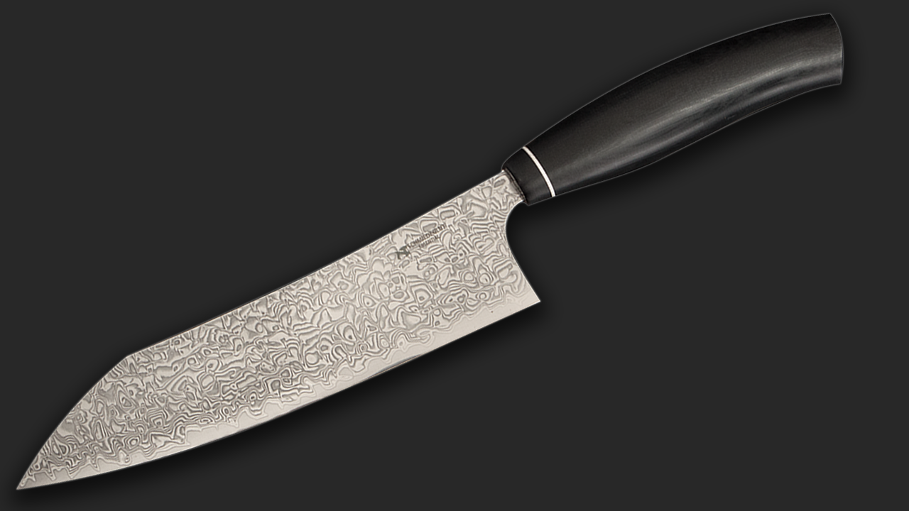 Santoku Essential Hochglanzpoliert G10 + Diamantleder Essential