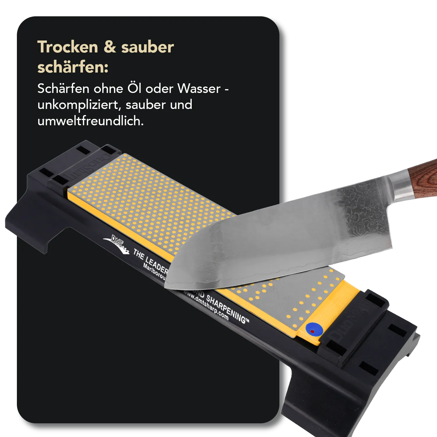 DuoSharp®Plus™ Diamant Schleifstein 8" mit Basis Grob / Fein, WM8FC-WB