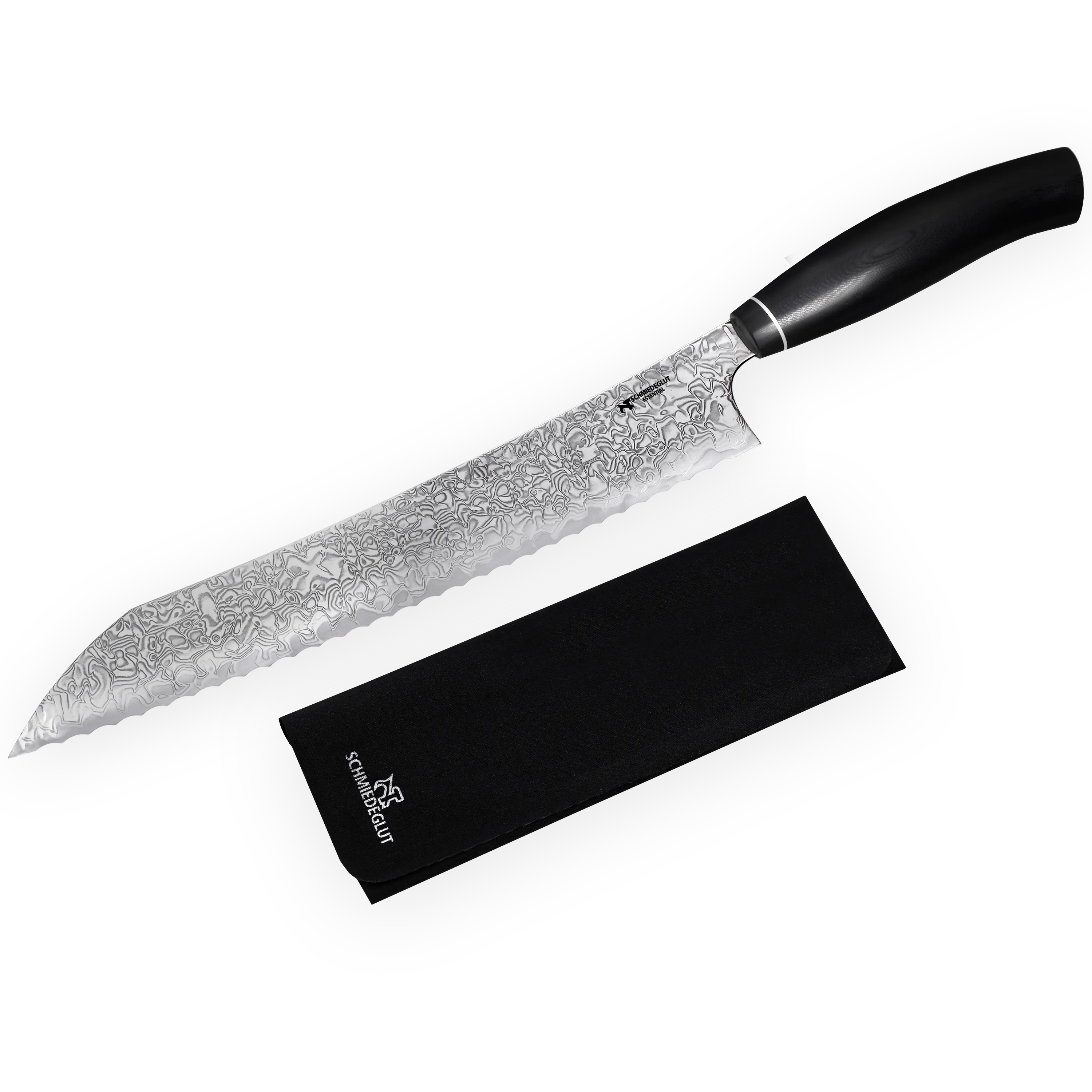 Konfigurator Brotmesser Essential Kontraststark geätzt G10 schwarz