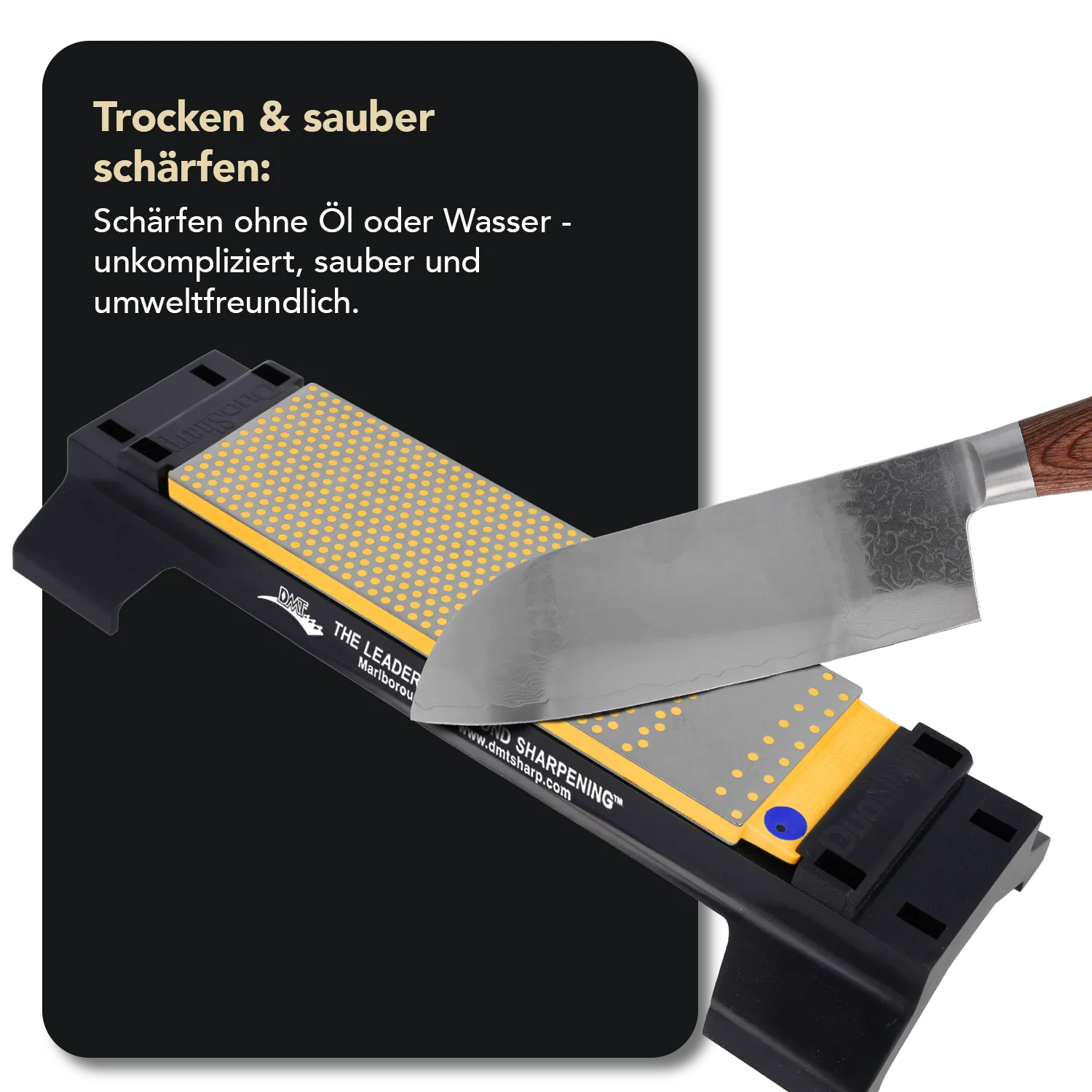 DuoSharp®Plus™ Diamant Schleifstein 8" mit Basis Extragrob / Grob, WM8CX-WB