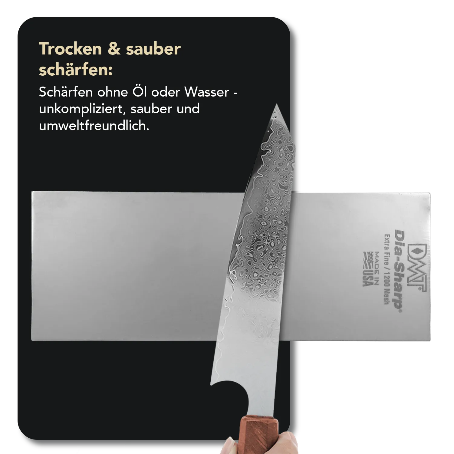 Dia-Sharp® Diamant Schleifstein 8" Extrafein, D8E