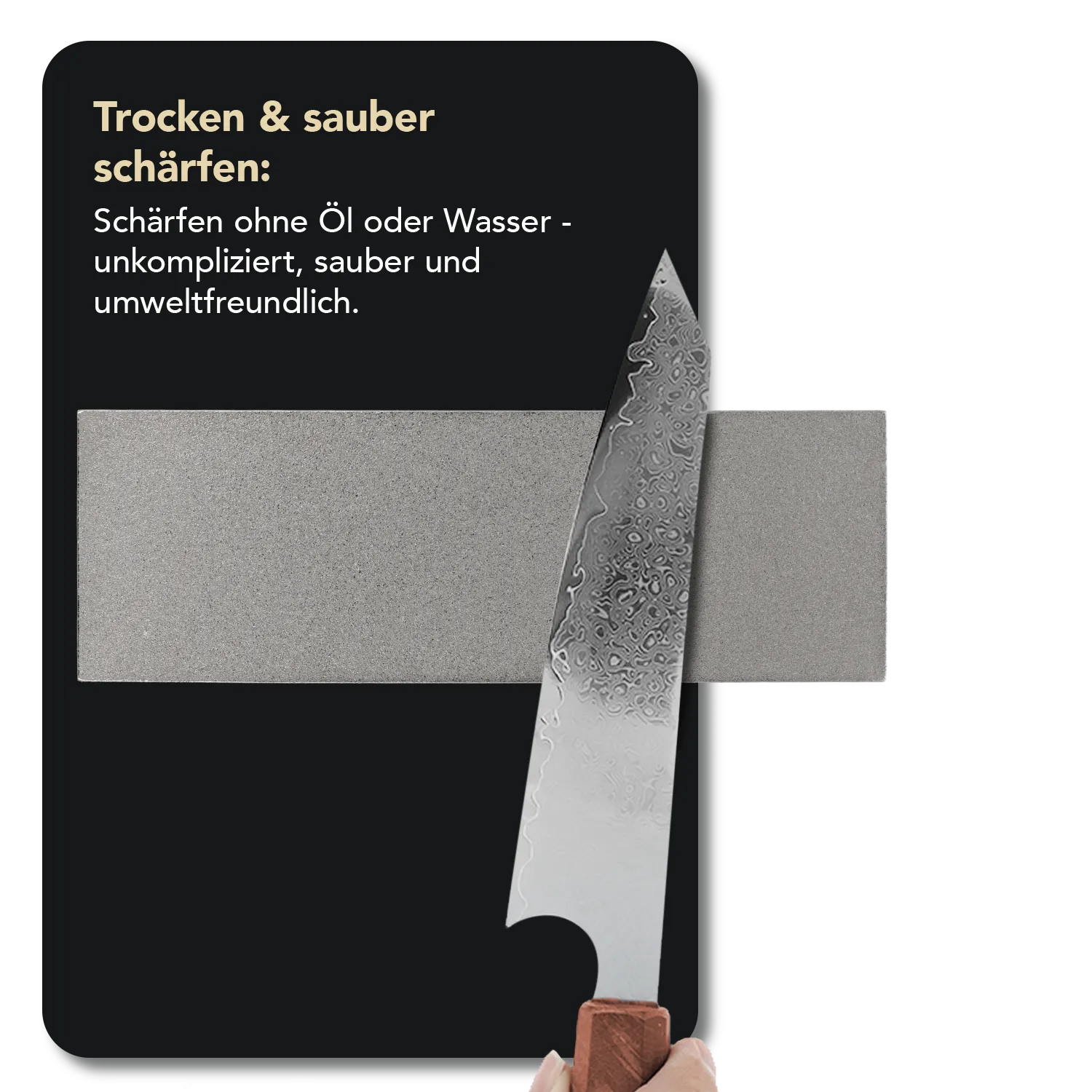 Dia-Sharp® Diamant Schleifstein 6" Grob, D6C Diamant Sparset Essential