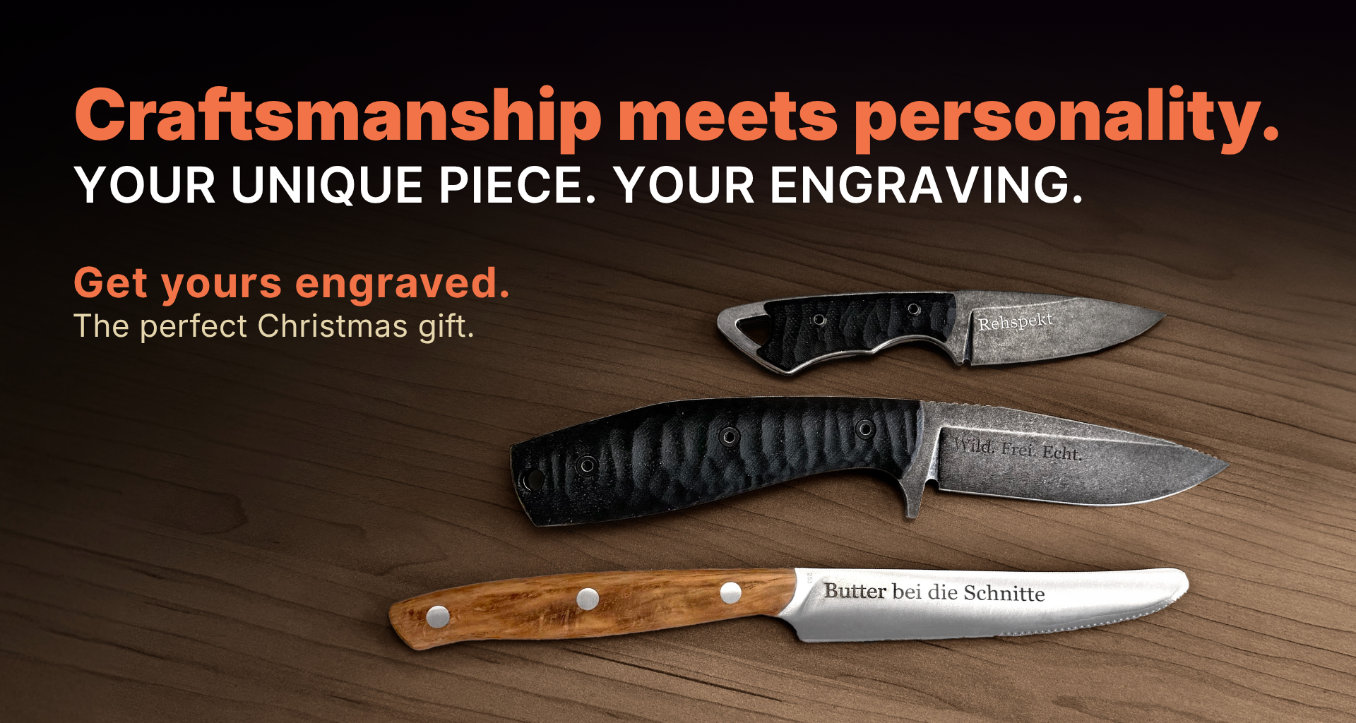 Schmiedeglut Products with Custom Engraving
