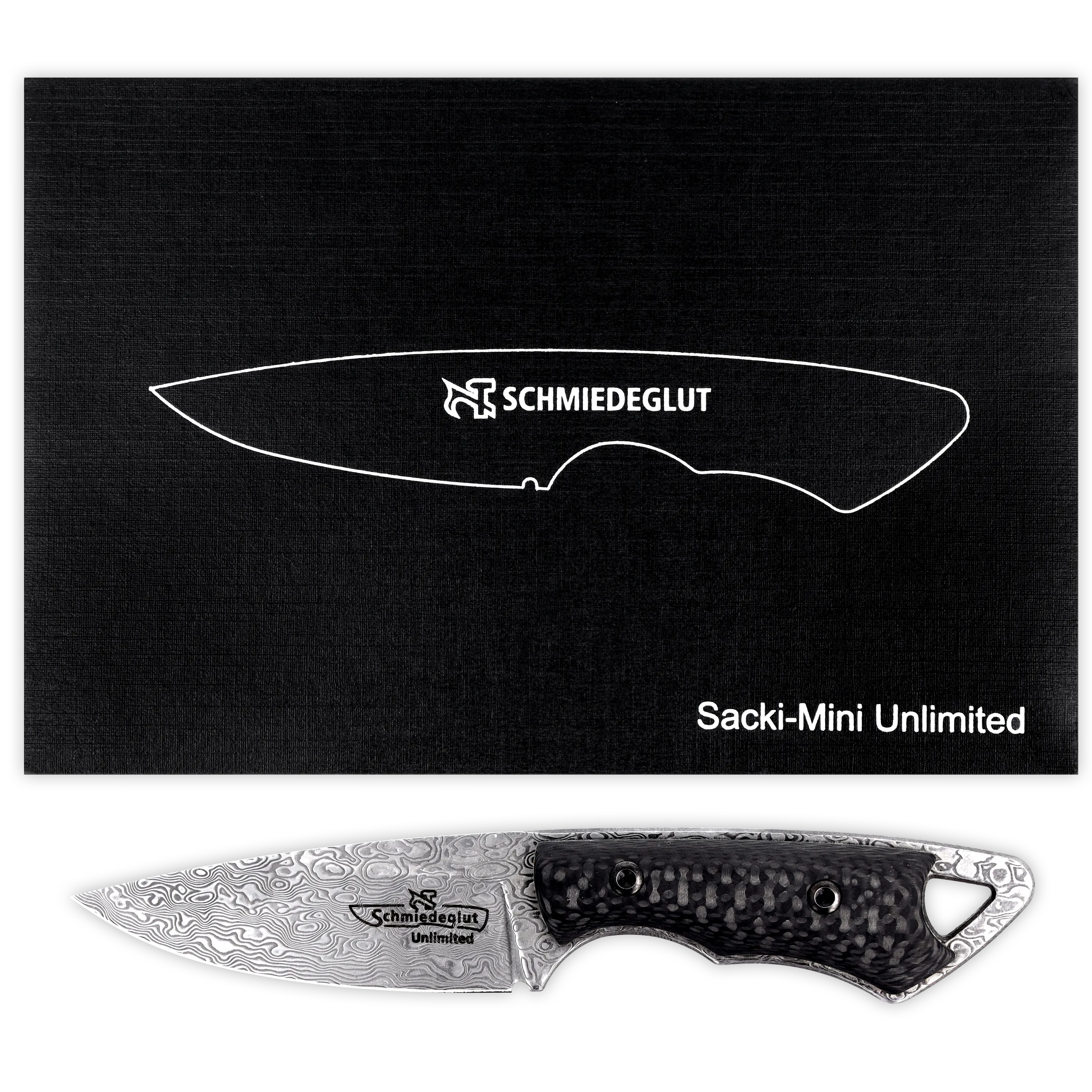 Sacki-Mini Unlimited, Damast, Carbon