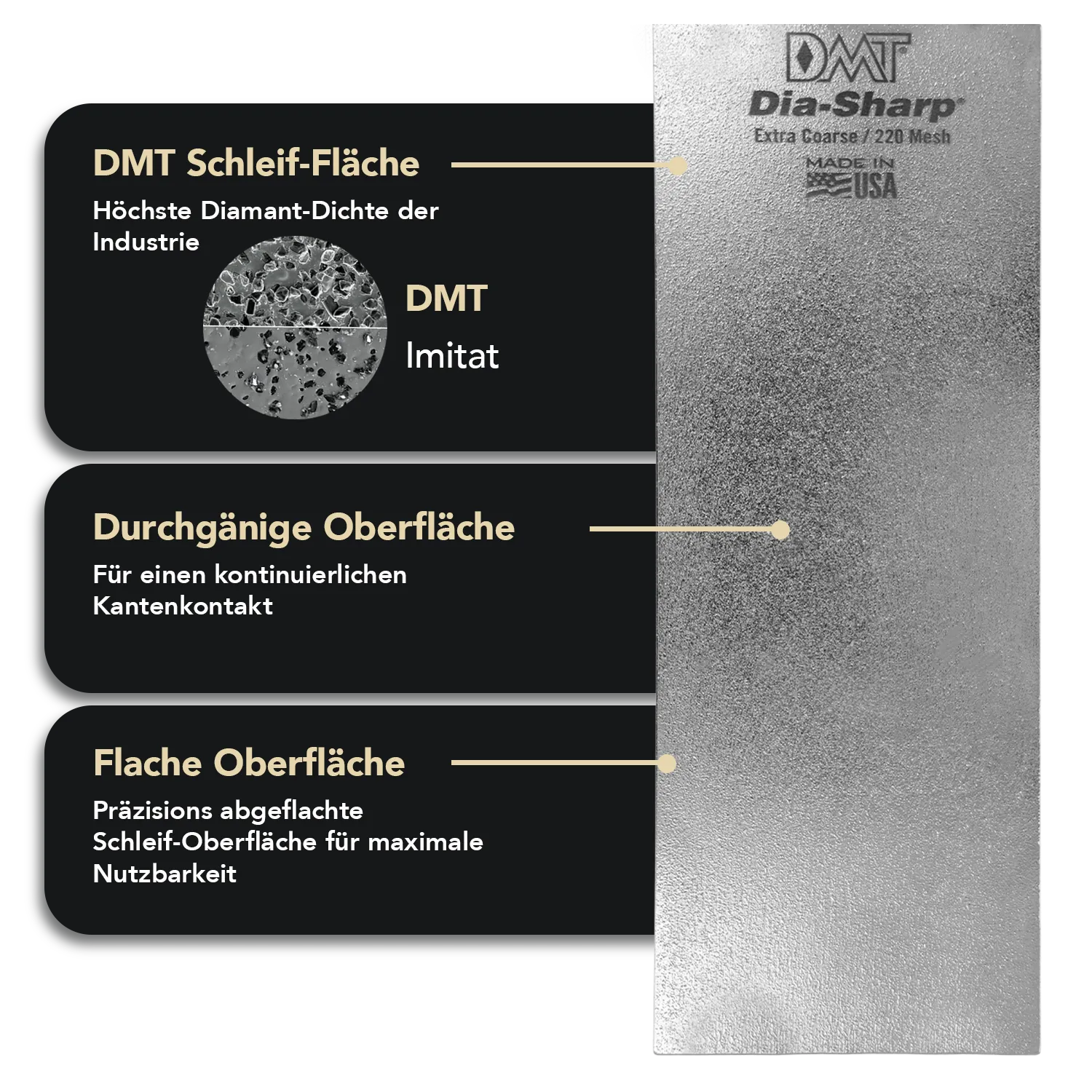 Dia-Sharp® Diamant Schleifstein 8" Extragrob, D8X