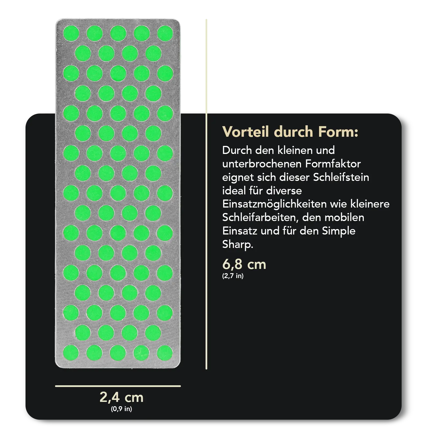 Simple Sharp Erweiterung Extrafein, 2 x Diamond Whetstone™ W7E