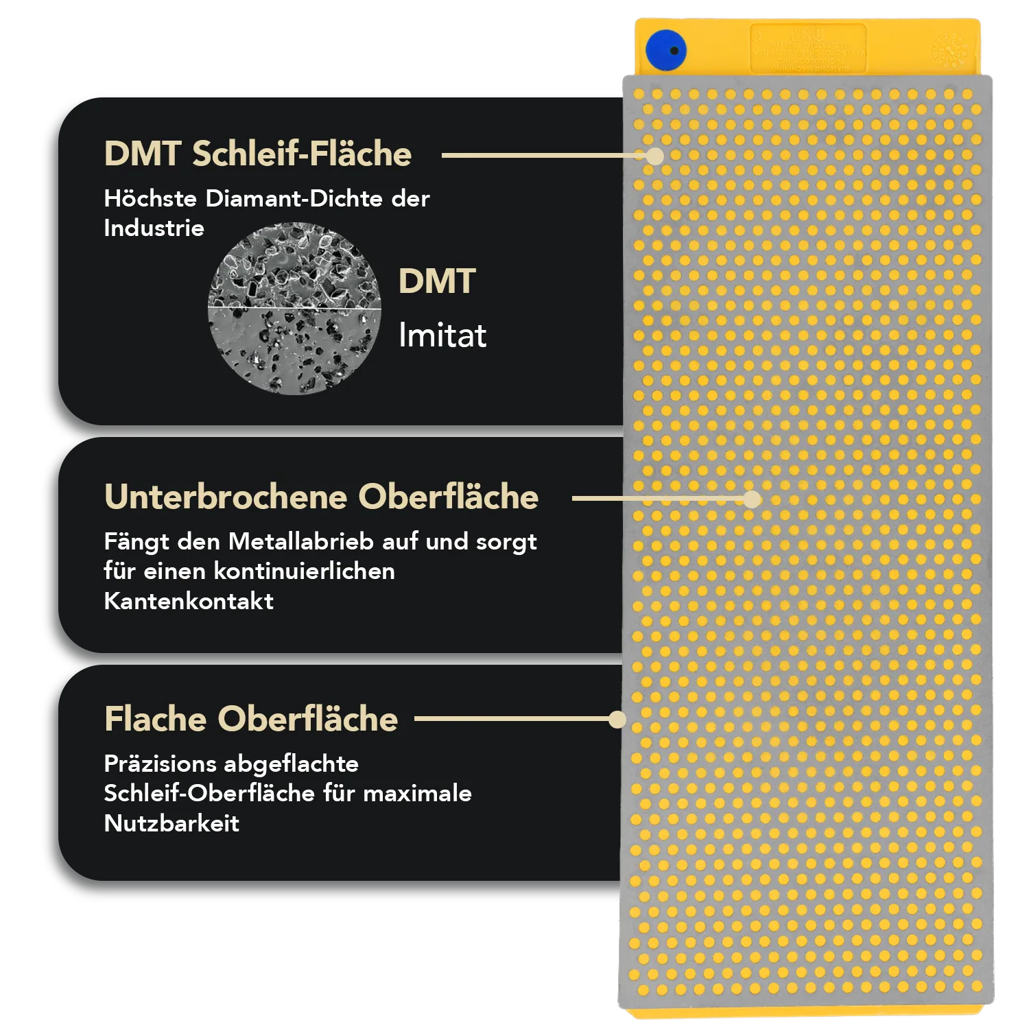 DuoSharp® Diamant Schleifstein 10" mit Basis Extragrob / Grob, W250CX-WB