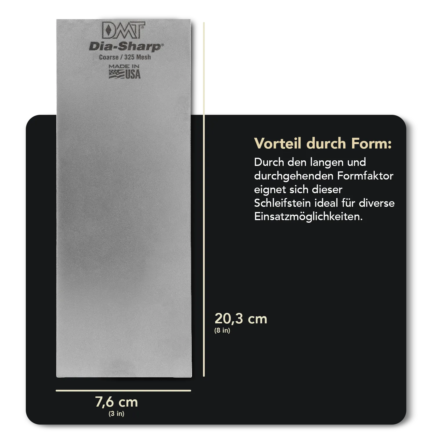 8" Dia-Sharp DMT Diamant Schleifstein Set