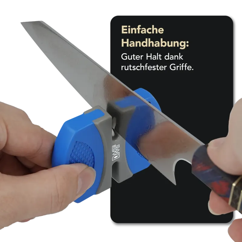 Sacki-Mini Essential, D2, Schwarz, Rockfinish + DMT PocketSharp