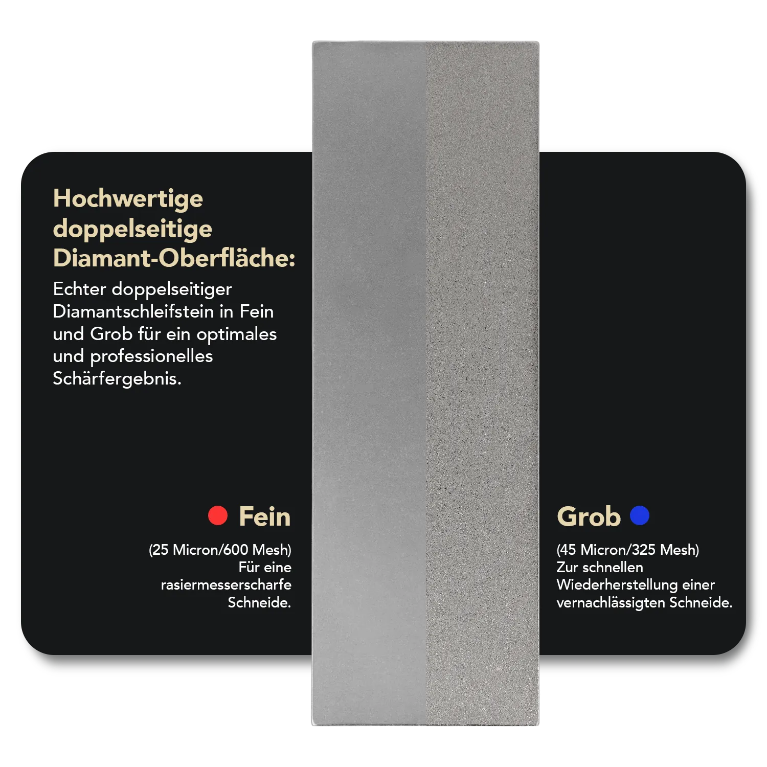 Dia-Sharp® Diamant Schleifstein 6" Fein / Grob, D6FC