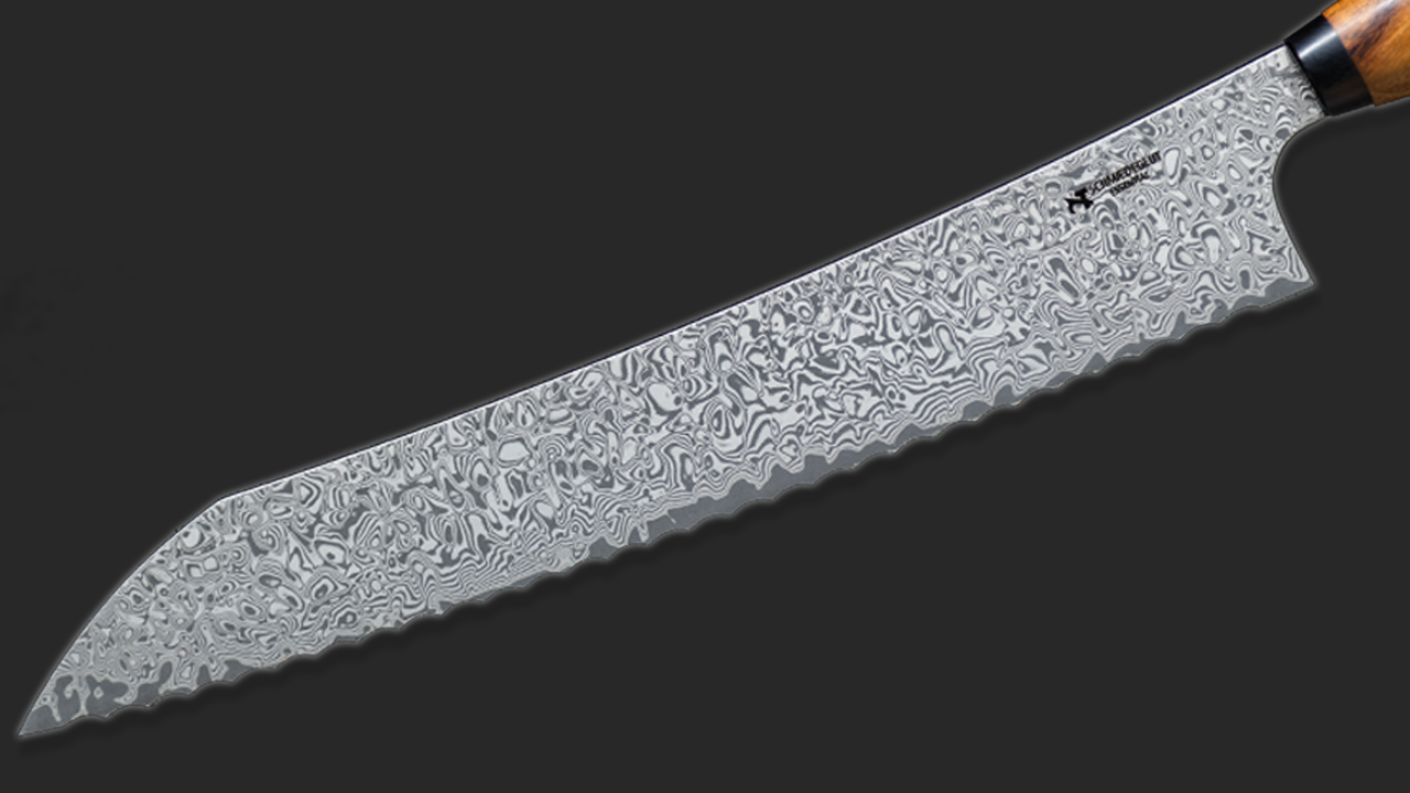 Konfigurator Brotmesser Essential Kontraststark geätzt Wüsteneisenholz