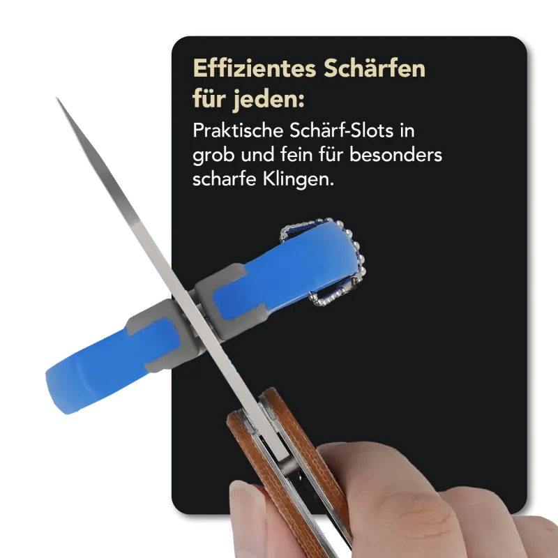 Sacki-Mini Essential, D2, Schwarz, Rockfinish + DMT PocketSharp