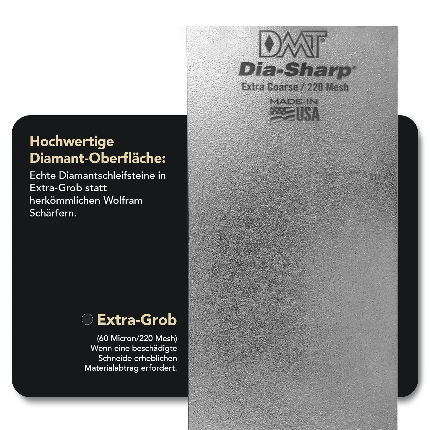 Dia-Sharp® Diamant Schleifstein 8" Extragrob, D8X