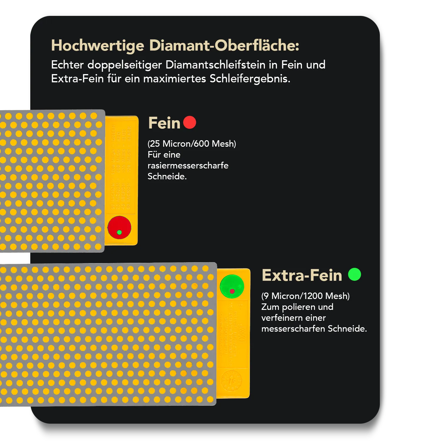 DuoSharp® Diamant Schleifstein 8" Fein / Extrafein, W8EFNB