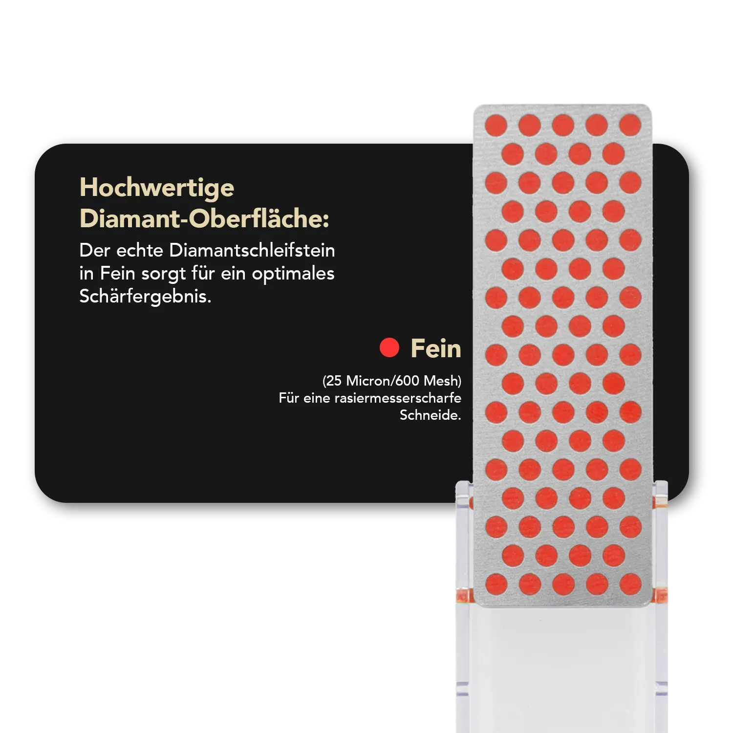 Kneipchen Essential Hochglanzpoliert G10 schwarz + DMT Mini-Sharp®