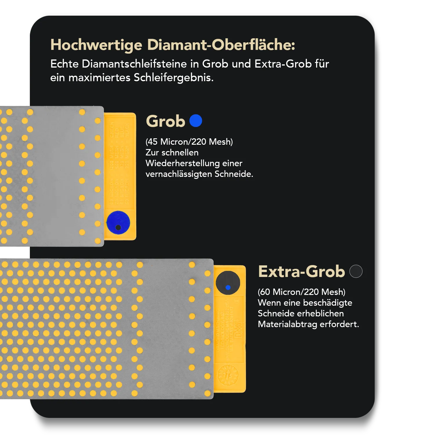 DuoSharp®Plus™ Diamant Schleifstein 8" Extragrob / Grob, WM8CX