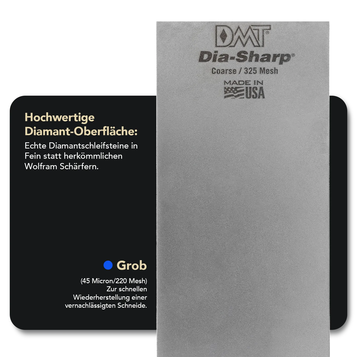 8" Dia-Sharp DMT Diamant Schleifstein Set
