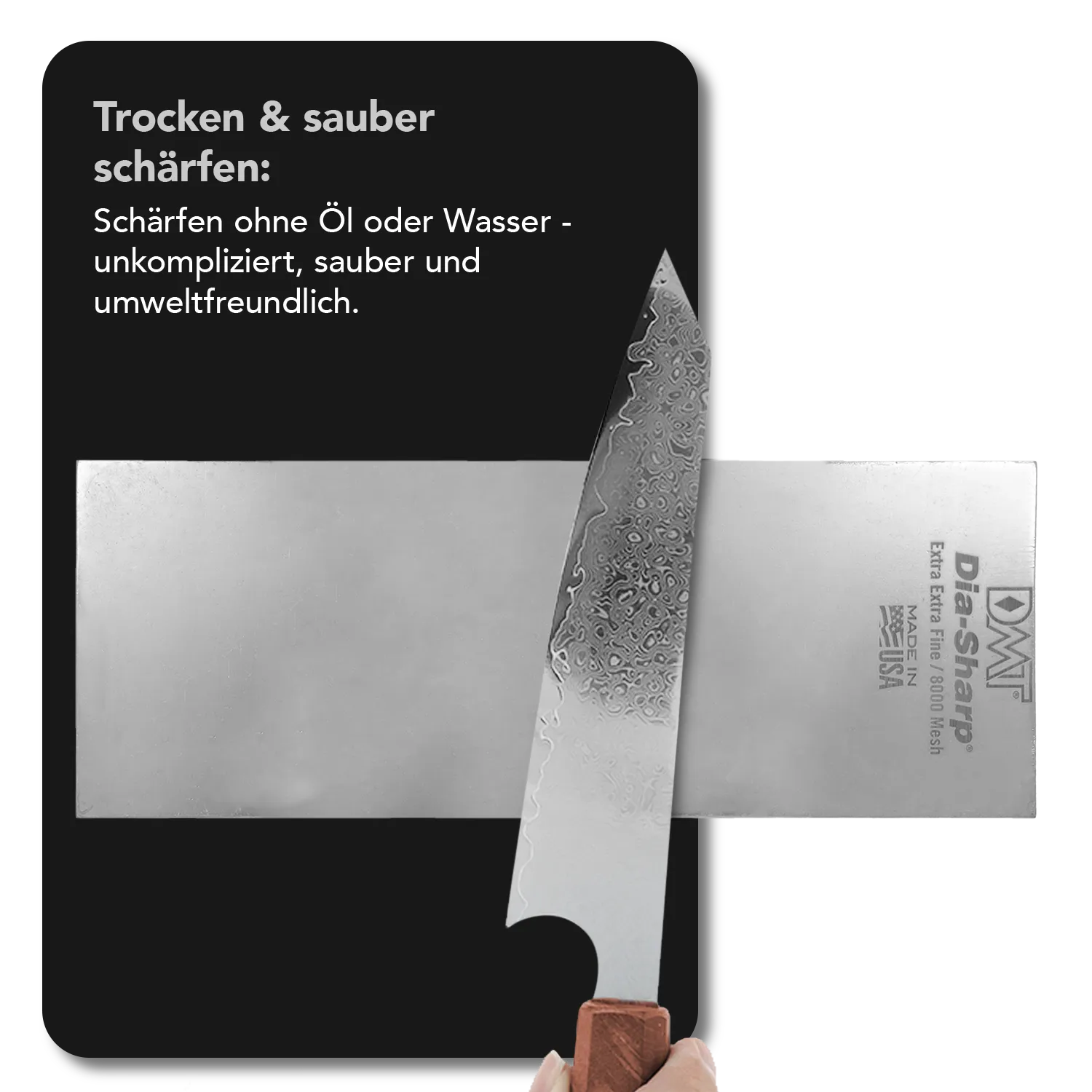 Dia-Sharp® Diamant Schleifstein 8" Extra-Extrafein, D8EE