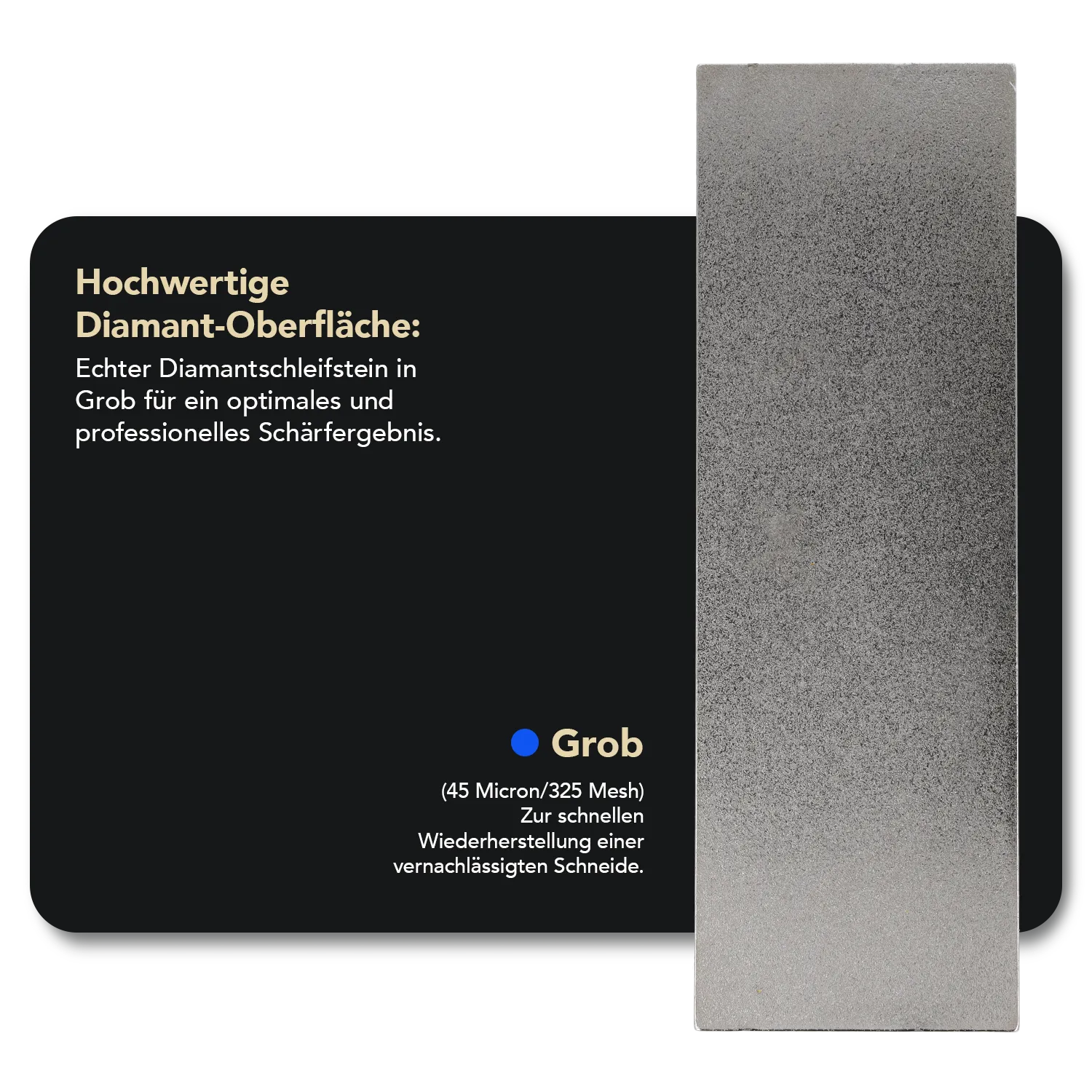 Dia-Sharp® Diamant Schleifstein 6" Grob, D6C Diamant Sparset Essential