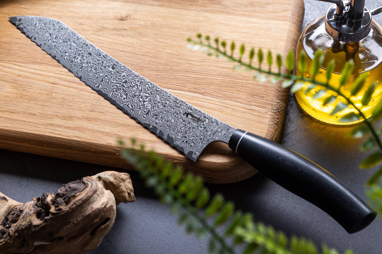 Konfigurator Brotmesser Essential Kontraststark geätzt G10 schwarz