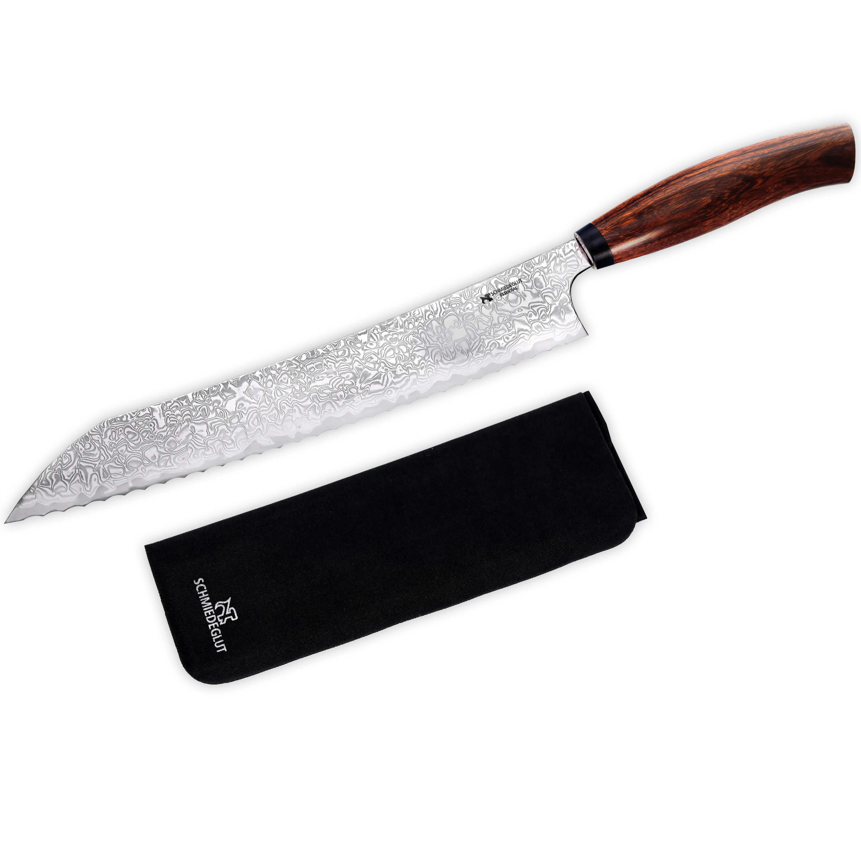 Konfigurator Brotmesser Essential Hochglanzpoliert Wüsteneisenholz