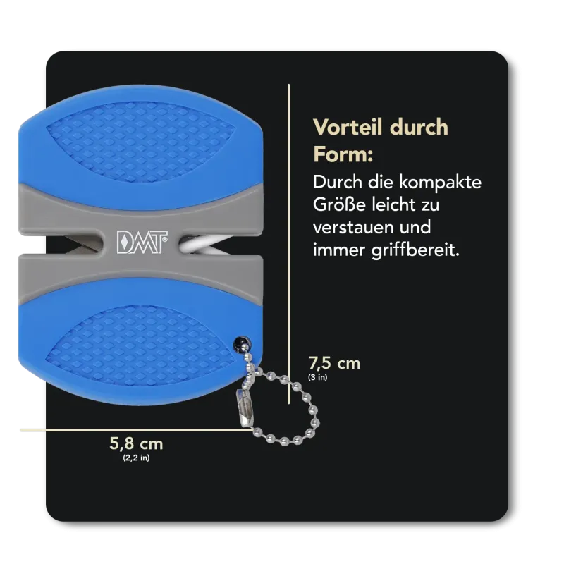 Sacki-Mini Essential, D2, Schwarz, Rockfinish + DMT PocketSharp