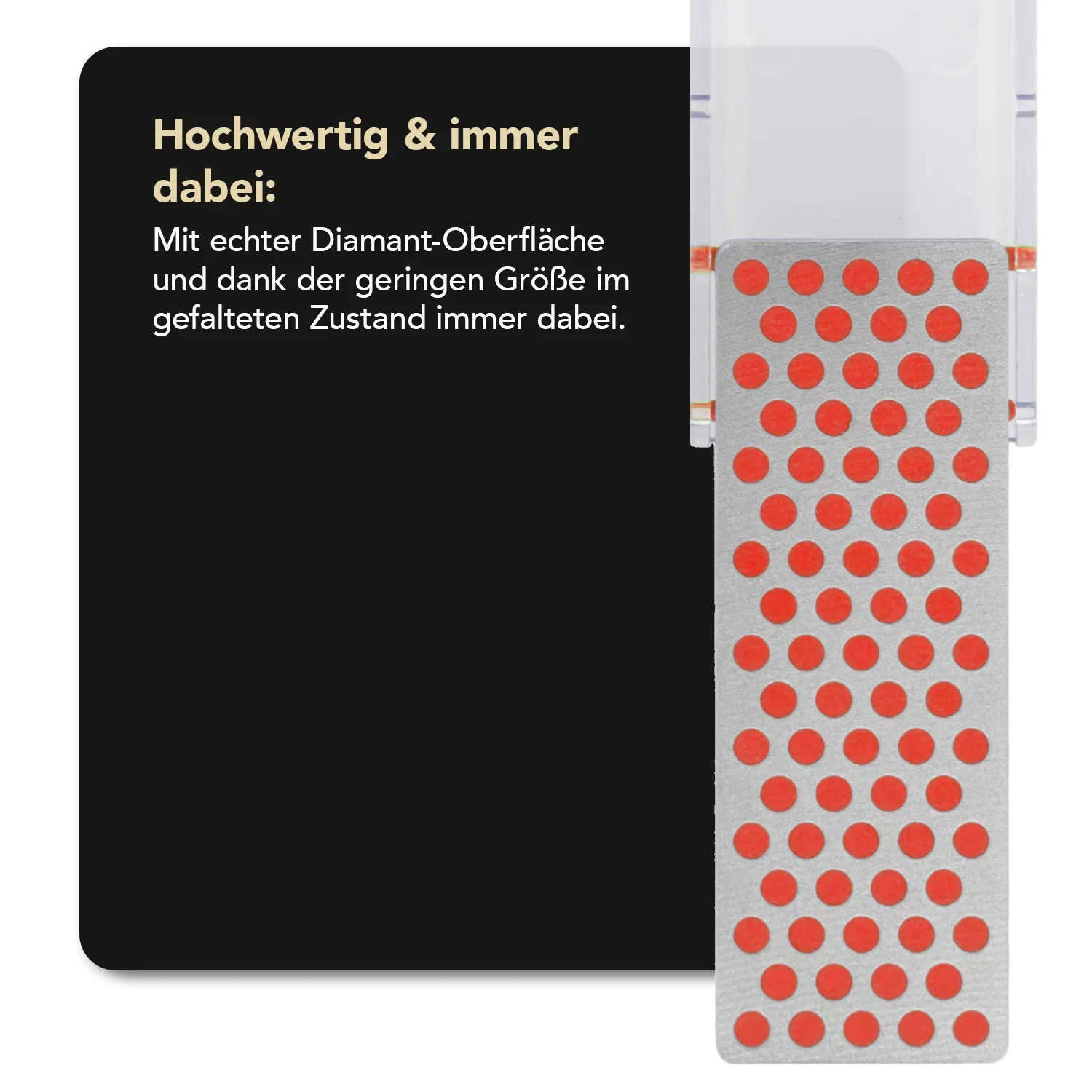 Kneipchen Essential Hochglanzpoliert G10 schwarz + DMT Mini-Sharp®