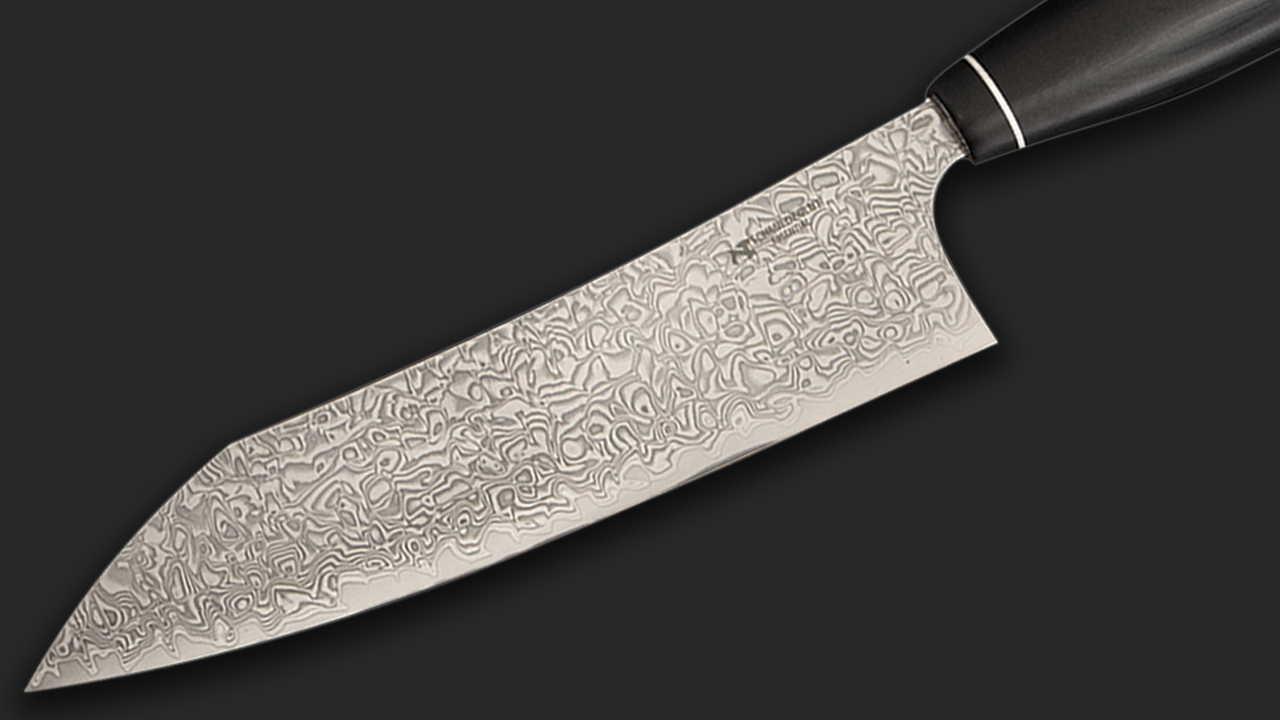Santoku Essential Hochglanzpoliert G10 + Diamantleder Essential