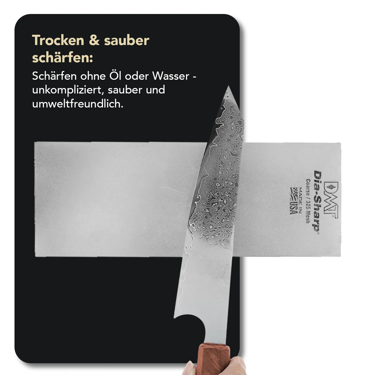 8" Dia-Sharp DMT Diamant Schleifstein Set