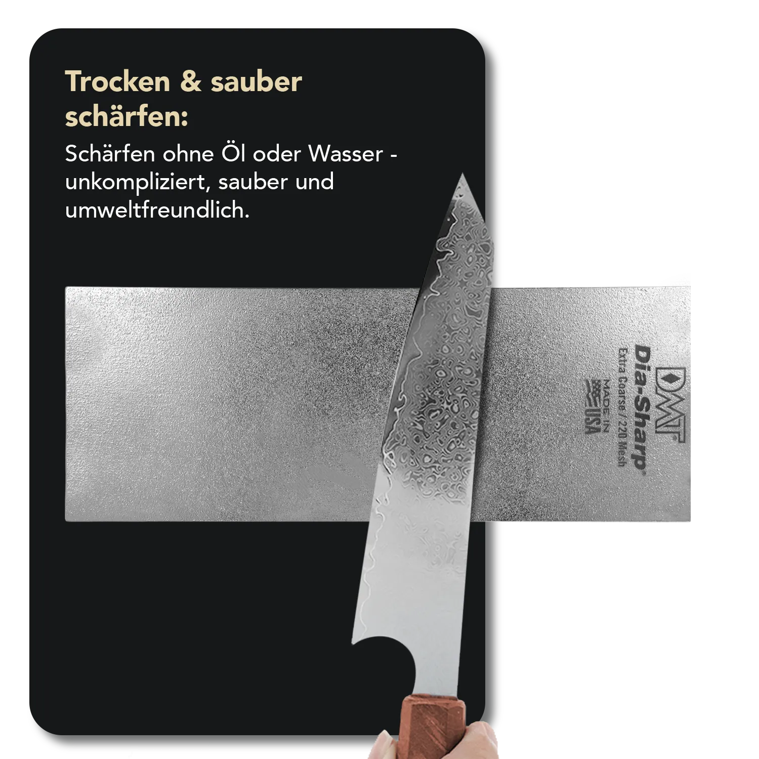 Dia-Sharp® Diamant Schleifstein 8" Extragrob, D8X