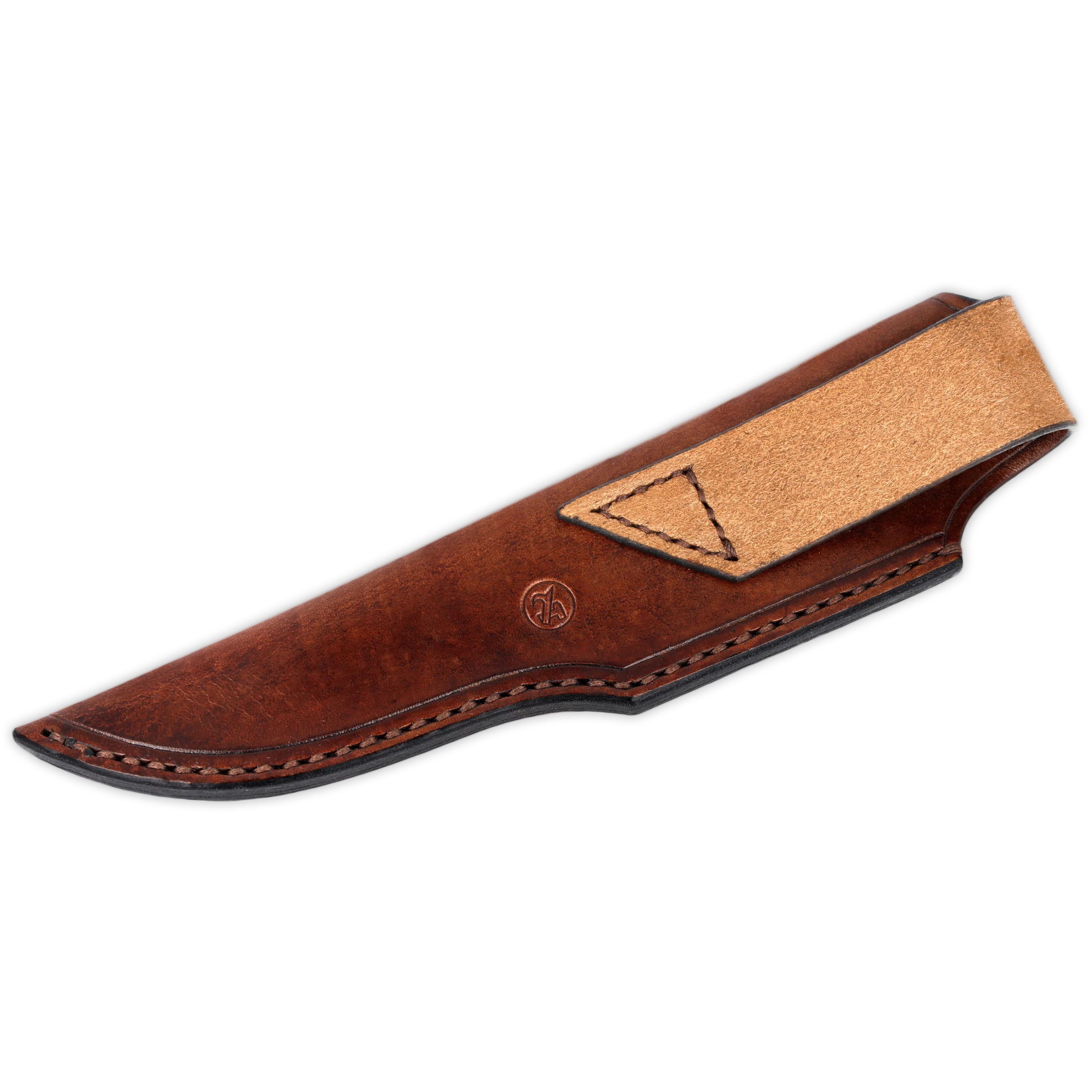 Schmiedeglut Lederscheide für X-Hunter Braun