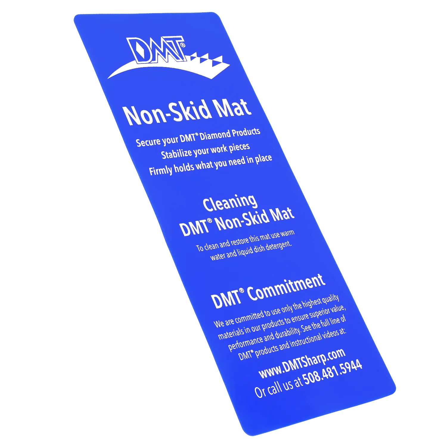 Allzweckmesser Rostfreier Damast Hochglanzpoliert Wüsteneisenholz + DMT Anti-Rutschmatte