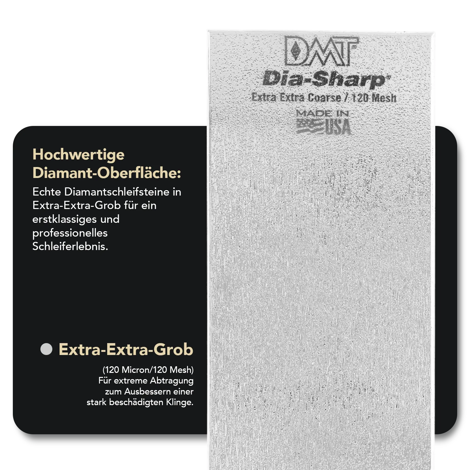 Dia-Sharp® Diamant Schleifstein 8" Extra-Extragrob, D8XX