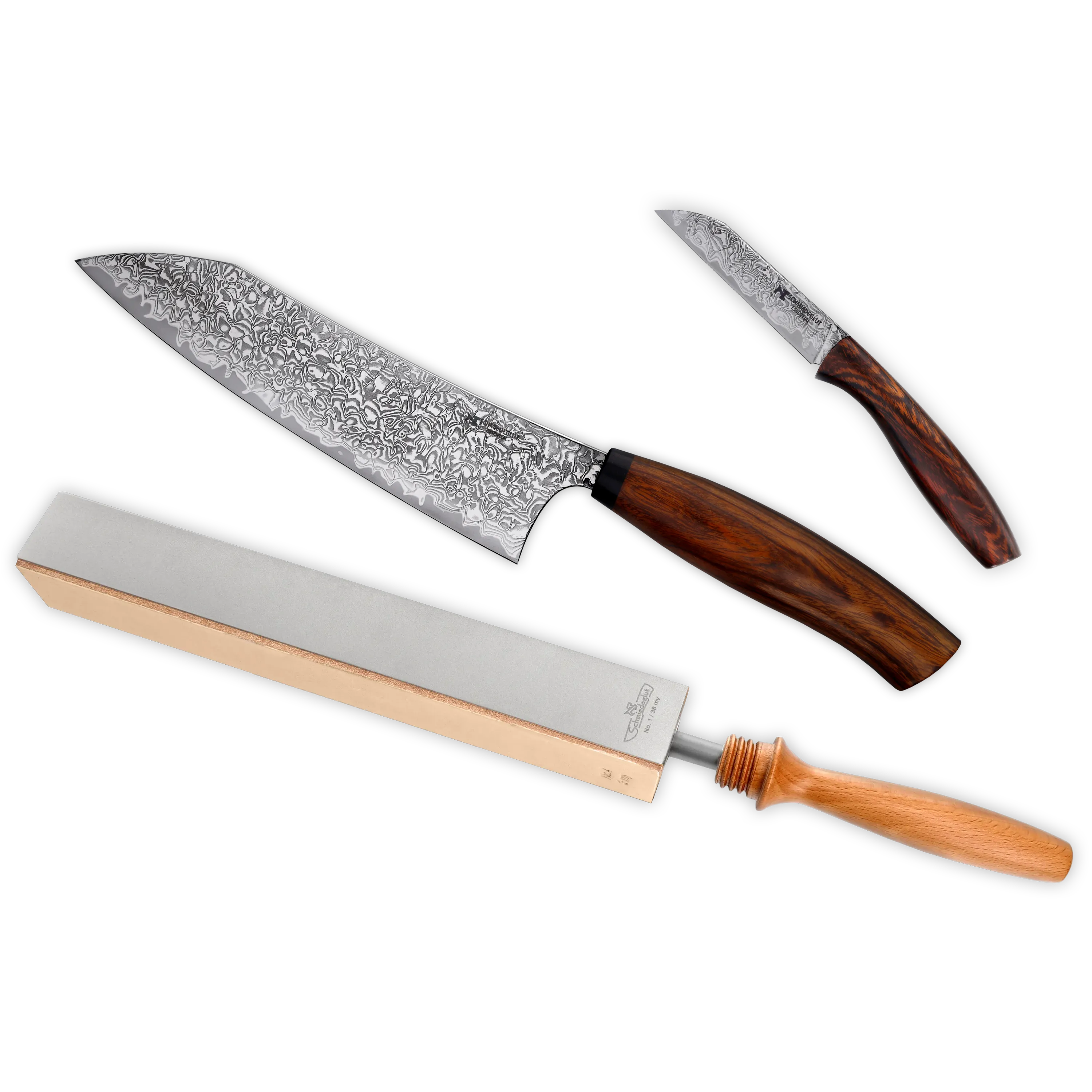 Kleines Küchenmesser Set mit Schärfer