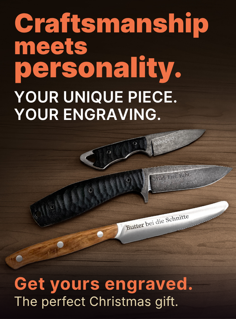 Schmiedeglut Products with Custom Engraving