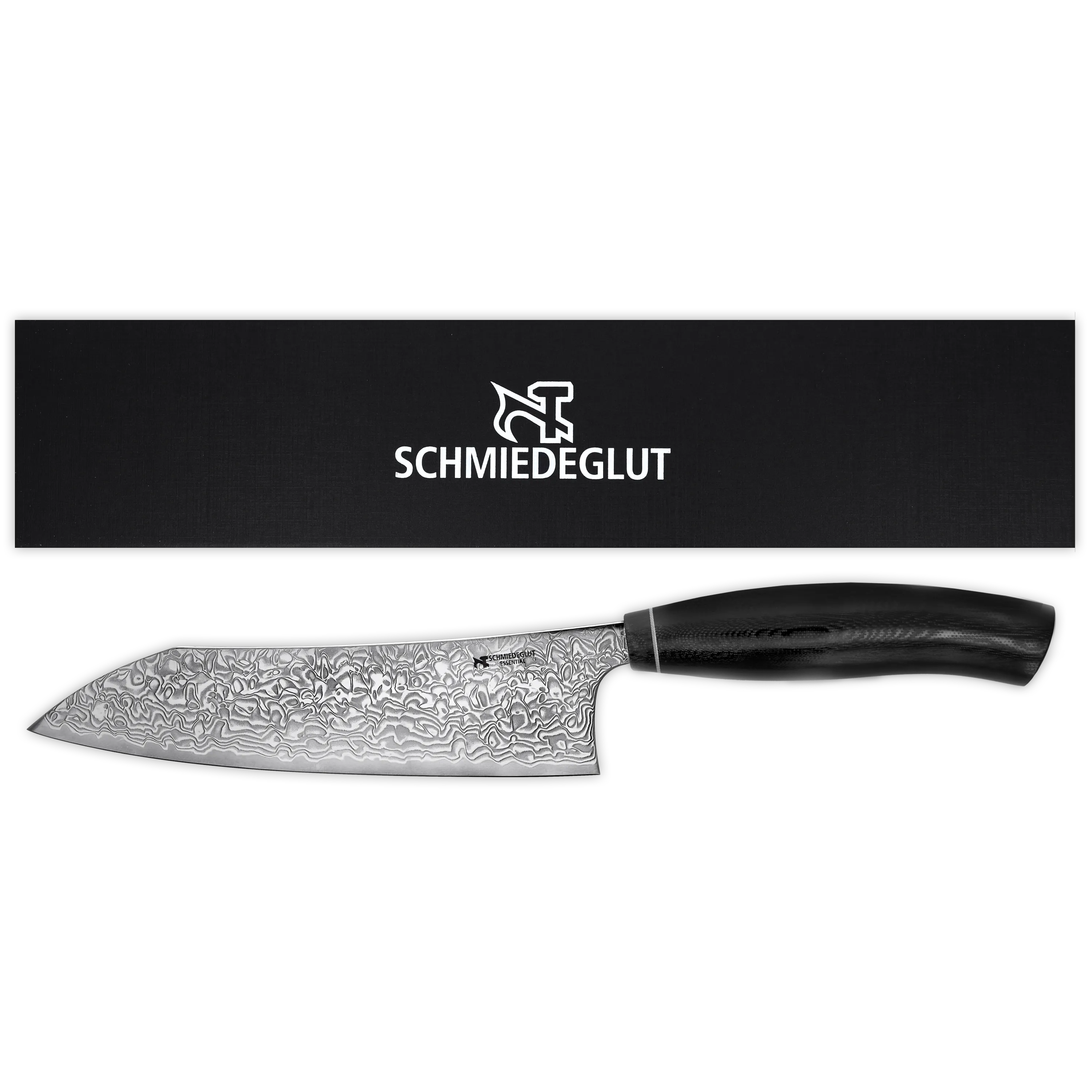 Santoku Essential Hochglanzpoliert G10 schwarz