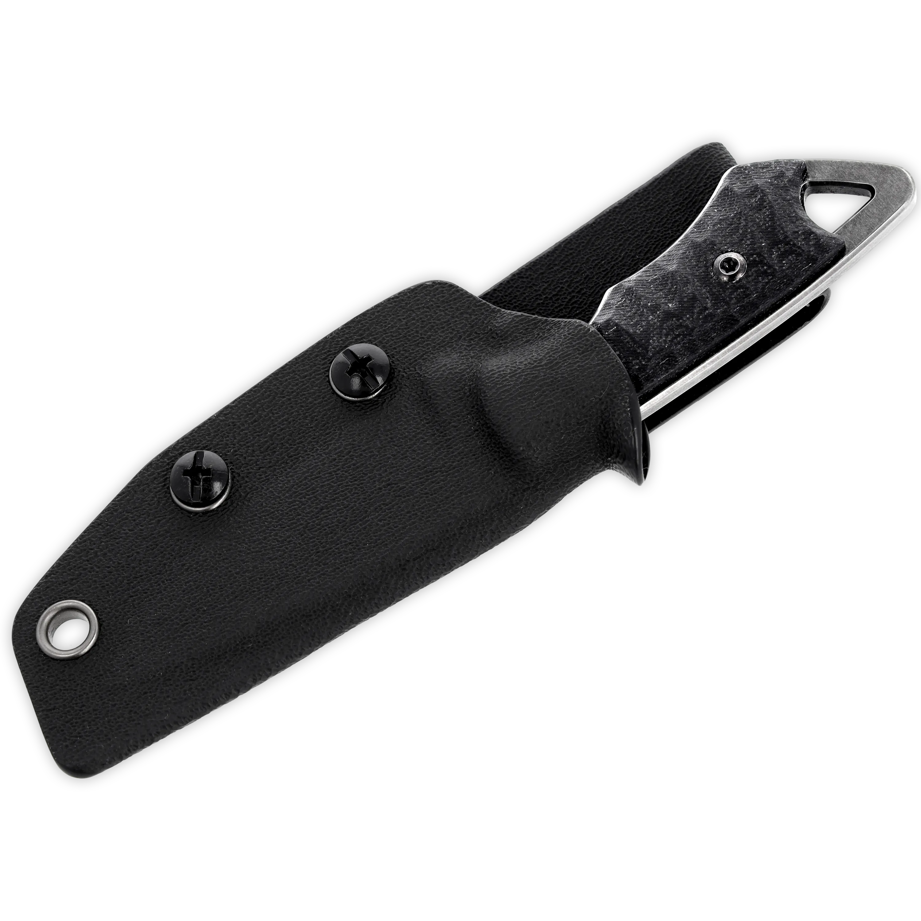 Sacki Mini Essential, D2, Schwarz, Rockfinish mit Gravur