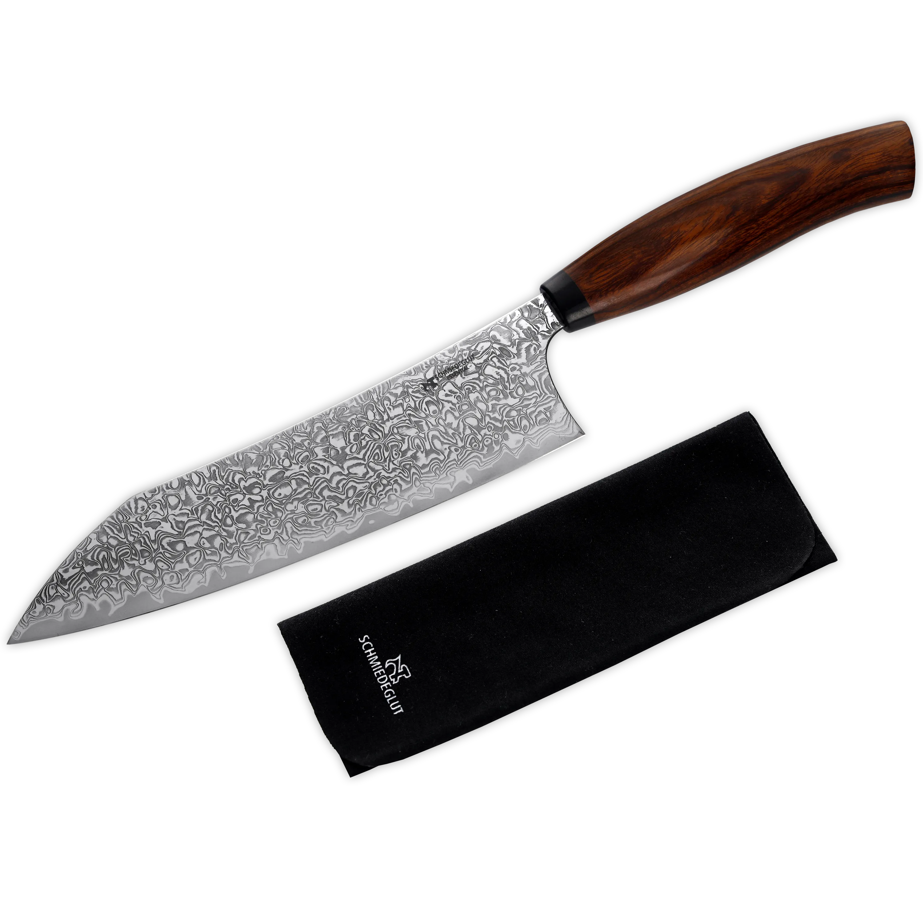 Santoku Essential Hochglanzpoliert Wüsteneisenholz