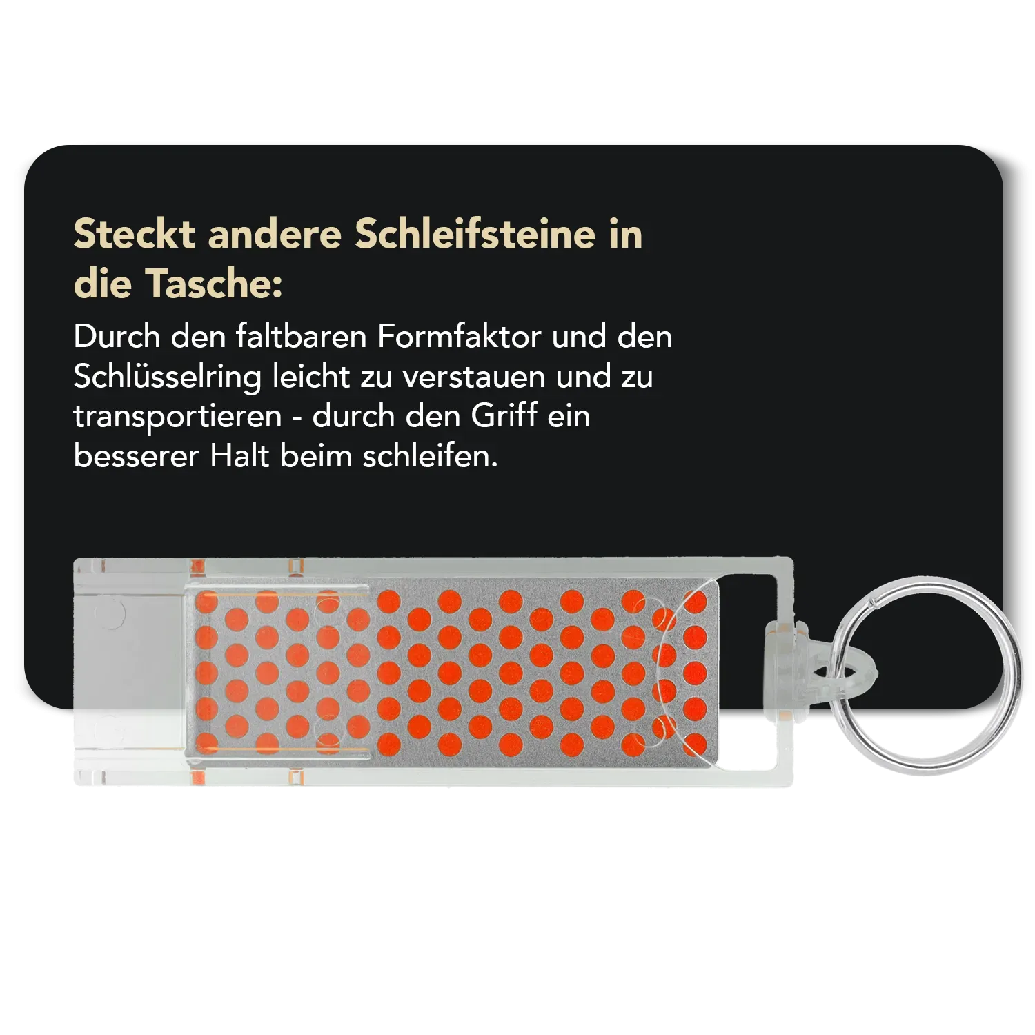 Kneipchen Essential Hochglanzpoliert G10 schwarz + DMT Mini-Sharp®