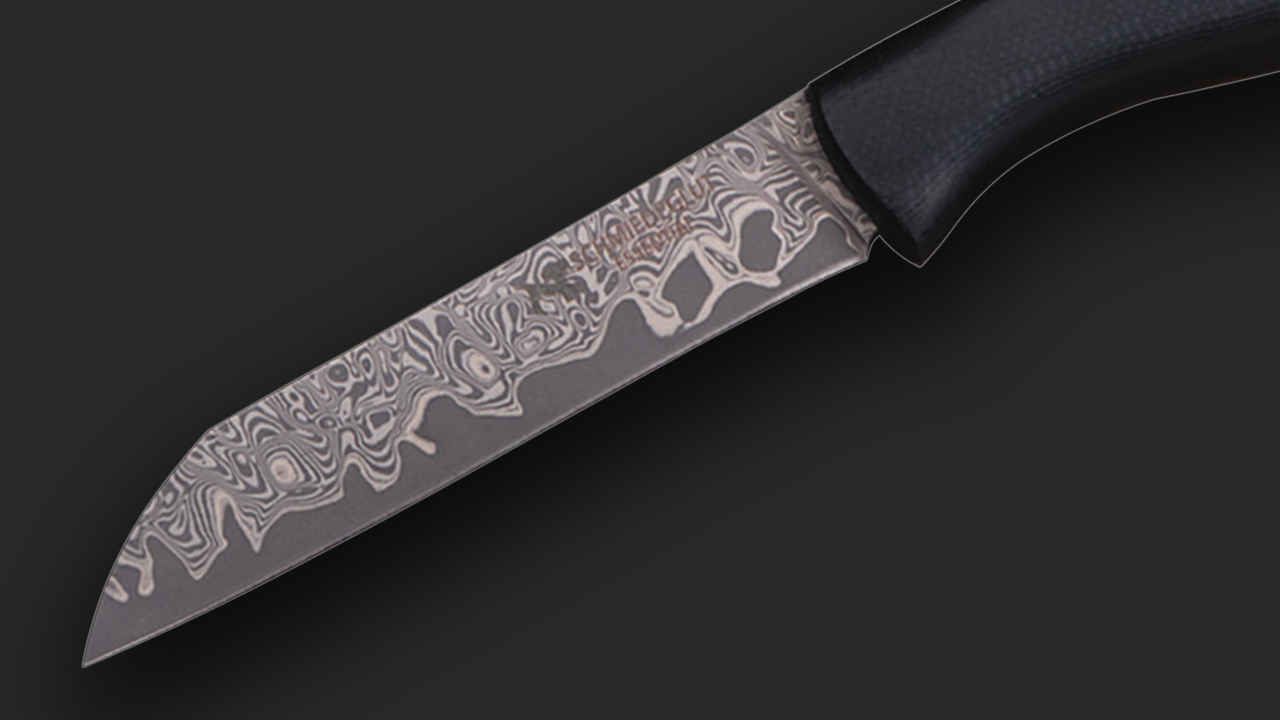 Kneipchen Essential Kontraststark geätzt G10 schwarz