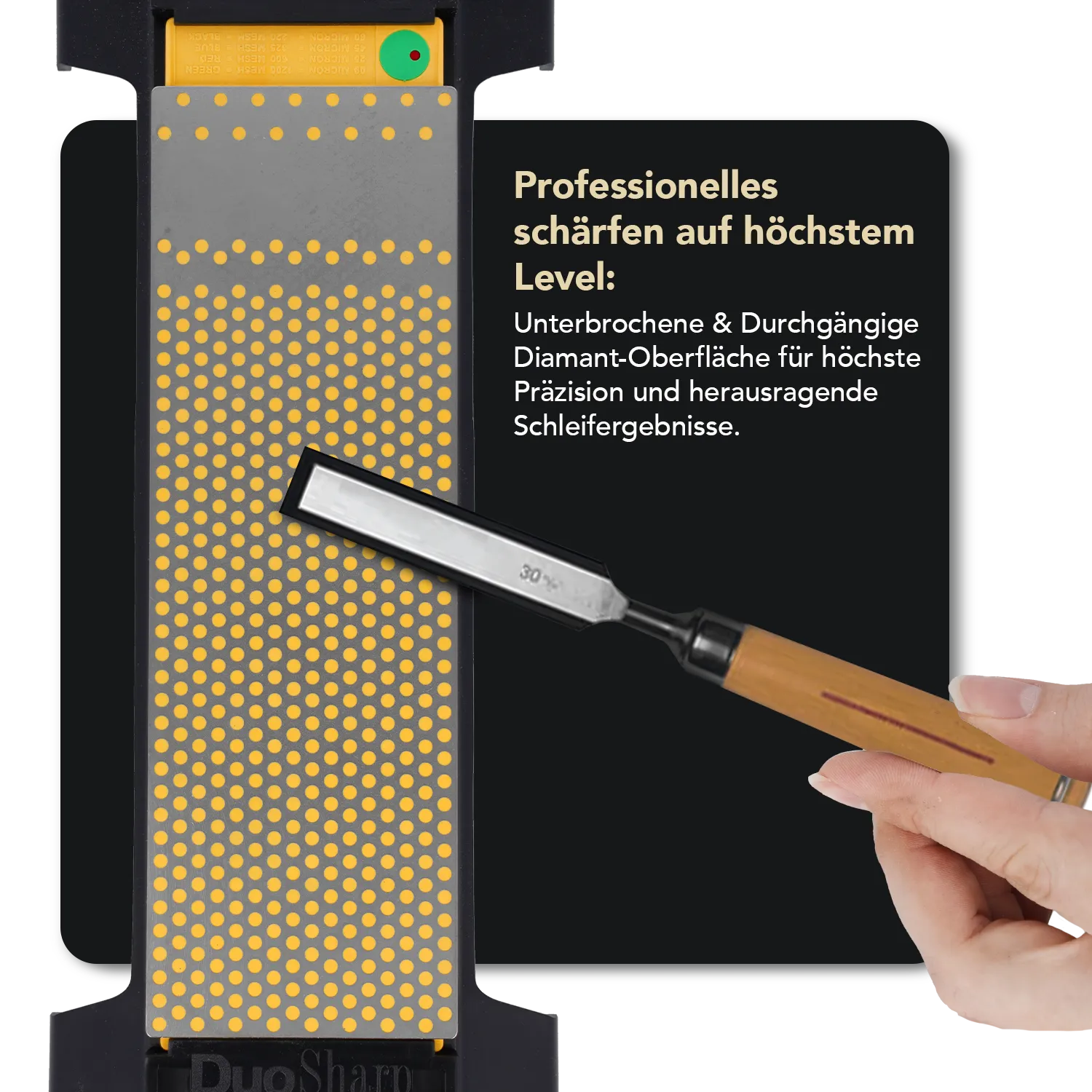 DuoSharp®Plus™ Diamant Schleifstein 8" mit Basis Fein / Extrafein, WM8EF-WB