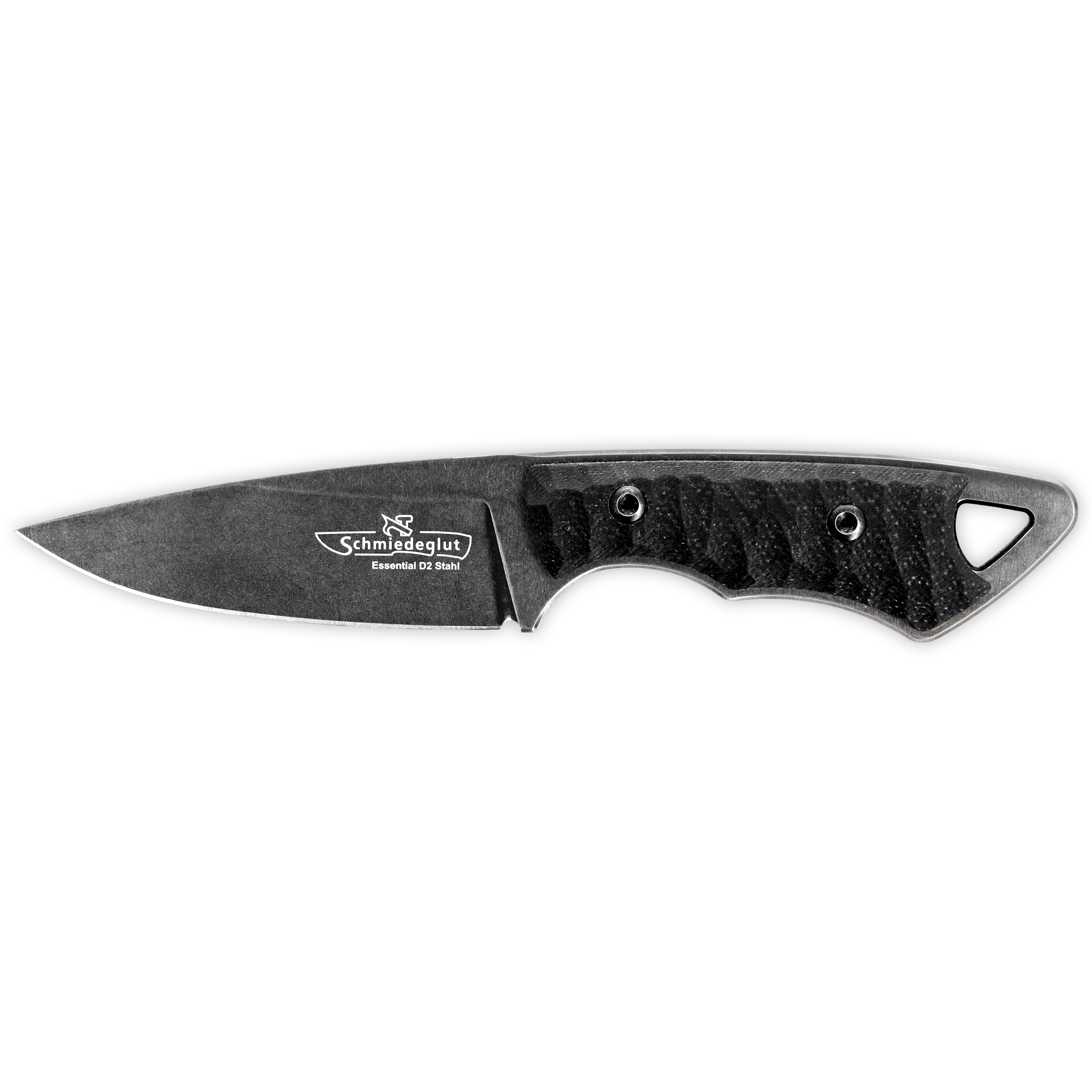 Sacki Mini Essential, D2, Schwarz, Rockfinish mit Gravur