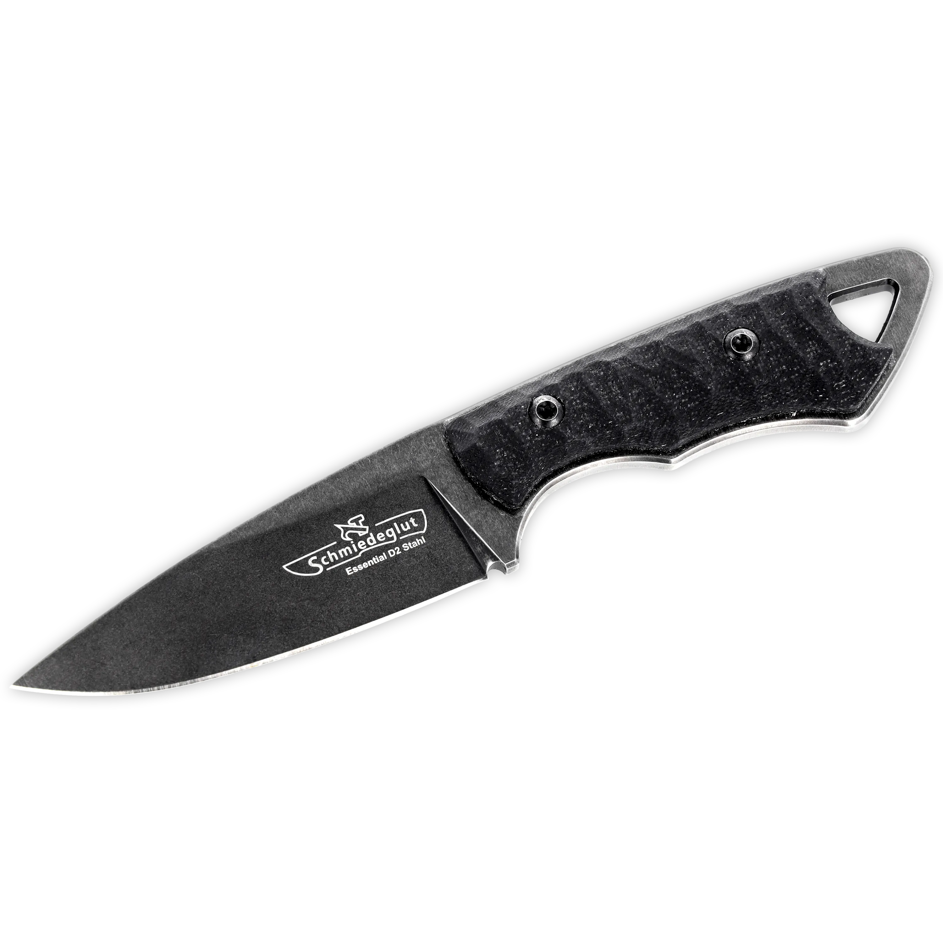 Sacki-Mini Essential, D2, Schwarz, Rockfinish + DMT PocketSharp