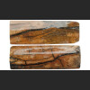 Mammutelfenbein natur Rinde Griffschalen-Paar ca. 121&times;38&times;5 mm (stabilisiert) - Einzelst&uuml;ck