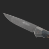 Gourmet Klappmesser Unlimited Konfigurator grau Maserholz Blau (stabilisiert Raffir)