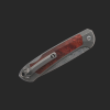 Gourmet Klappmesser Unlimited Konfigurator grau Maserholz Rot (stabilisiert Raffir)