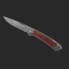 Gourmet Klappmesser Unlimited Konfigurator grau Maserholz Rot (stabilisiert Raffir)