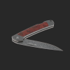 Gourmet Klappmesser Unlimited Konfigurator grau Maserholz Rot (stabilisiert Raffir)