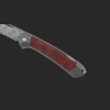 Gourmet Klappmesser Unlimited Konfigurator grau Maserholz Rot (stabilisiert Raffir)